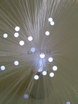 纤维玻璃,灯,光