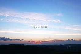 日出,黑高,天空