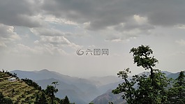 自然,天空,山