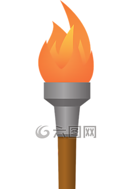 借著電筒光,火炬,火