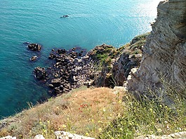 海,楼梯,蓝色