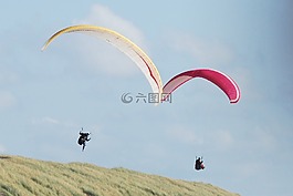 滑翔機,太陽,夏季