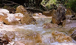 瀑布,水,源