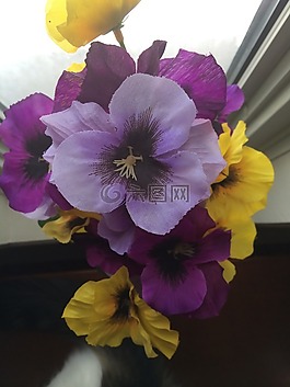 人工,鲜花,布