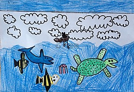 天空,海,生活