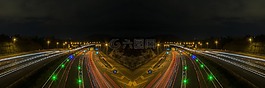 石柱,路,夜