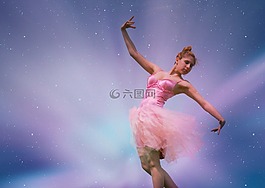 芭蕾舞女演員,粉紅色,魔術(shù)