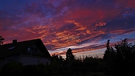 abendstimmung,sonnenunetrgang,傍晚的天空