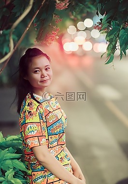 美麗,自然,女孩