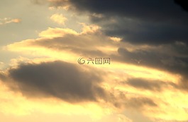 日落,發(fā)光,天空