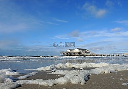北海,海,假期