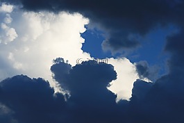云盖,风暴,雨