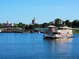 迪斯尼,湖,城堡