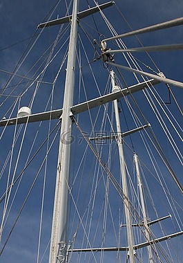 桅桿,德 eendracht,藍色