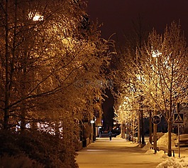奥卢,芬兰,夜