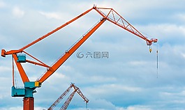 起重機(jī),藍(lán)色的天空