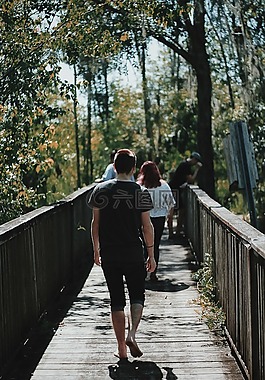 橋,人,男子