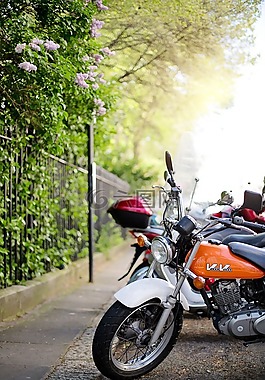 摩托車,車輛,自行車