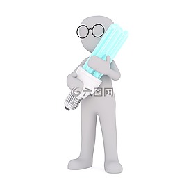 白人男性,3d模型,孤立