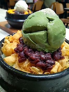 冰,抹茶,韓國甜點