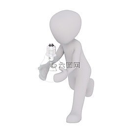 白人男性,3d模型,孤立