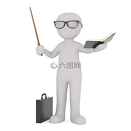 白人男性,3d模型,孤立