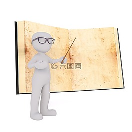 白人男性,3d模型,孤立