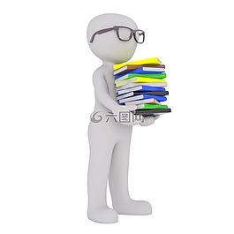 白人男性,3d模型,孤立
