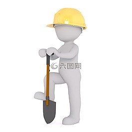 白人男性,3d模型,孤立