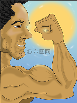 健美,圖,男子