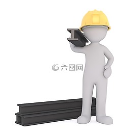 白人男性,3d模型,孤立