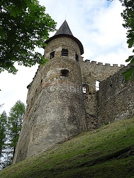 老 lubovnia,城堡,廢墟