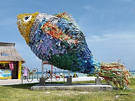 魚,雕像,袋鼠