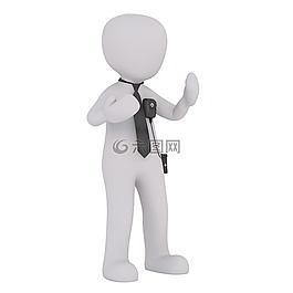 白人男性,3d模型,孤立