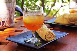歡迎飲料,喝,橙色