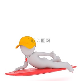 白人男性,3d模型,孤立