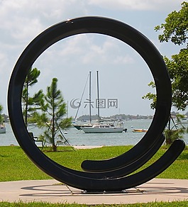 帆船,海,海洋