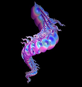 分形,奇幻的昆蟲,藝術