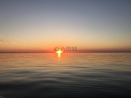 日落,太阳湖,水日落
