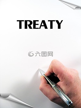 合同,手,给