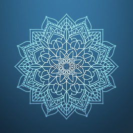 曼陀羅,花飾,模式