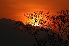 日落,日出,黃昏