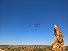沙漠,雕塑,平原