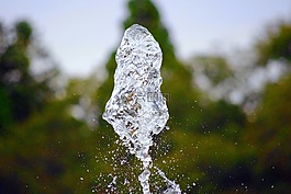 水,噴泉,自然