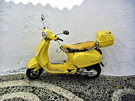 助力車,復古車,公園