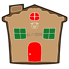 房子,圣诞节,饼干