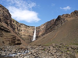 svartifoss,冰岛,瀑布