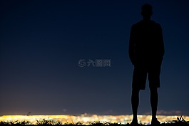 藍(lán)色,天空,黑暗