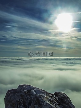 云,日落,黃昏