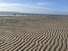 海灘,景觀,自然